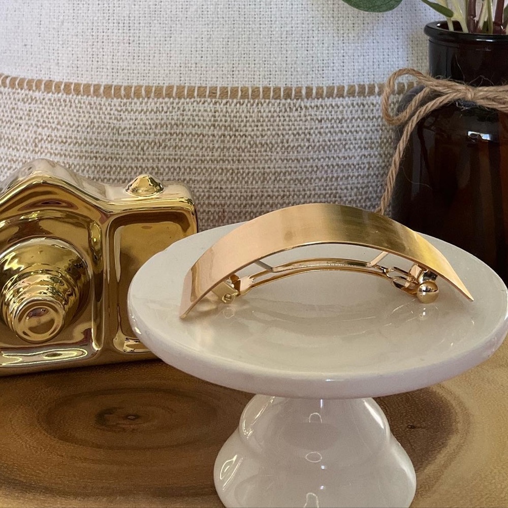 Gold hair clip